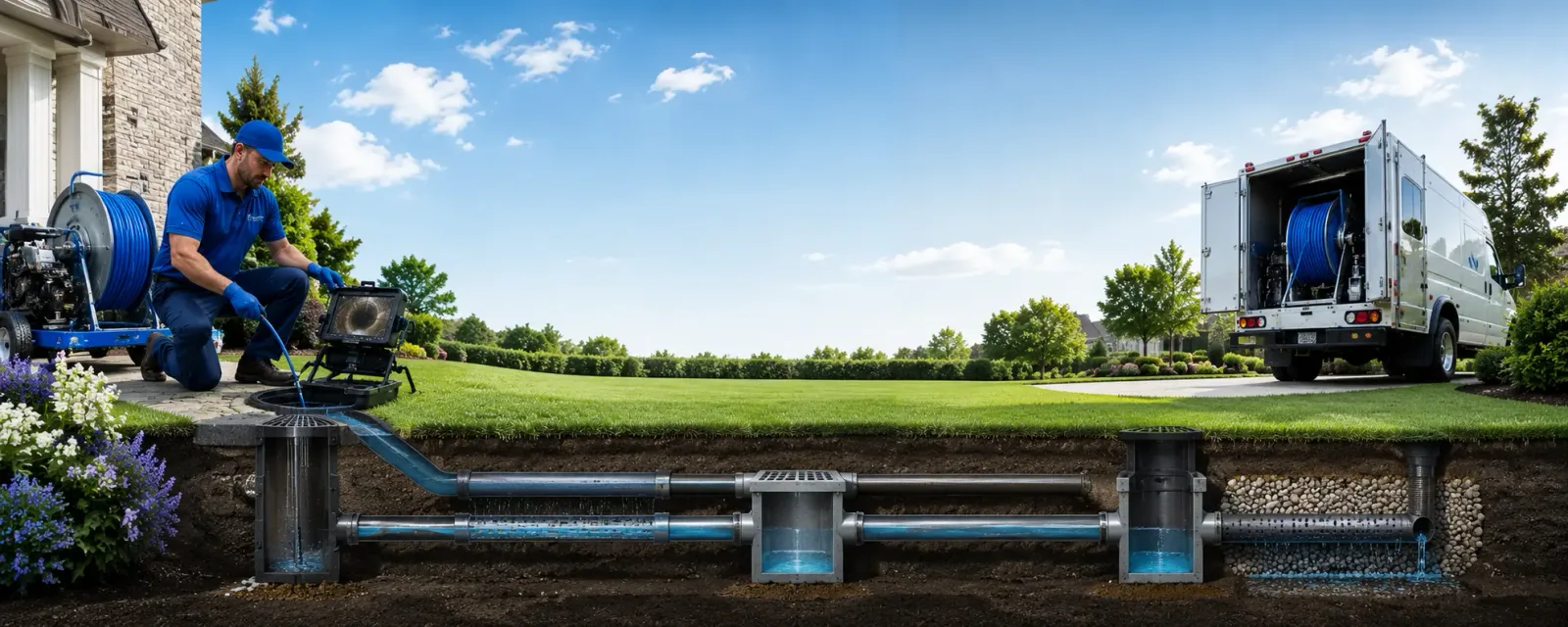Outdoor drain cleaning information for Newark, TX